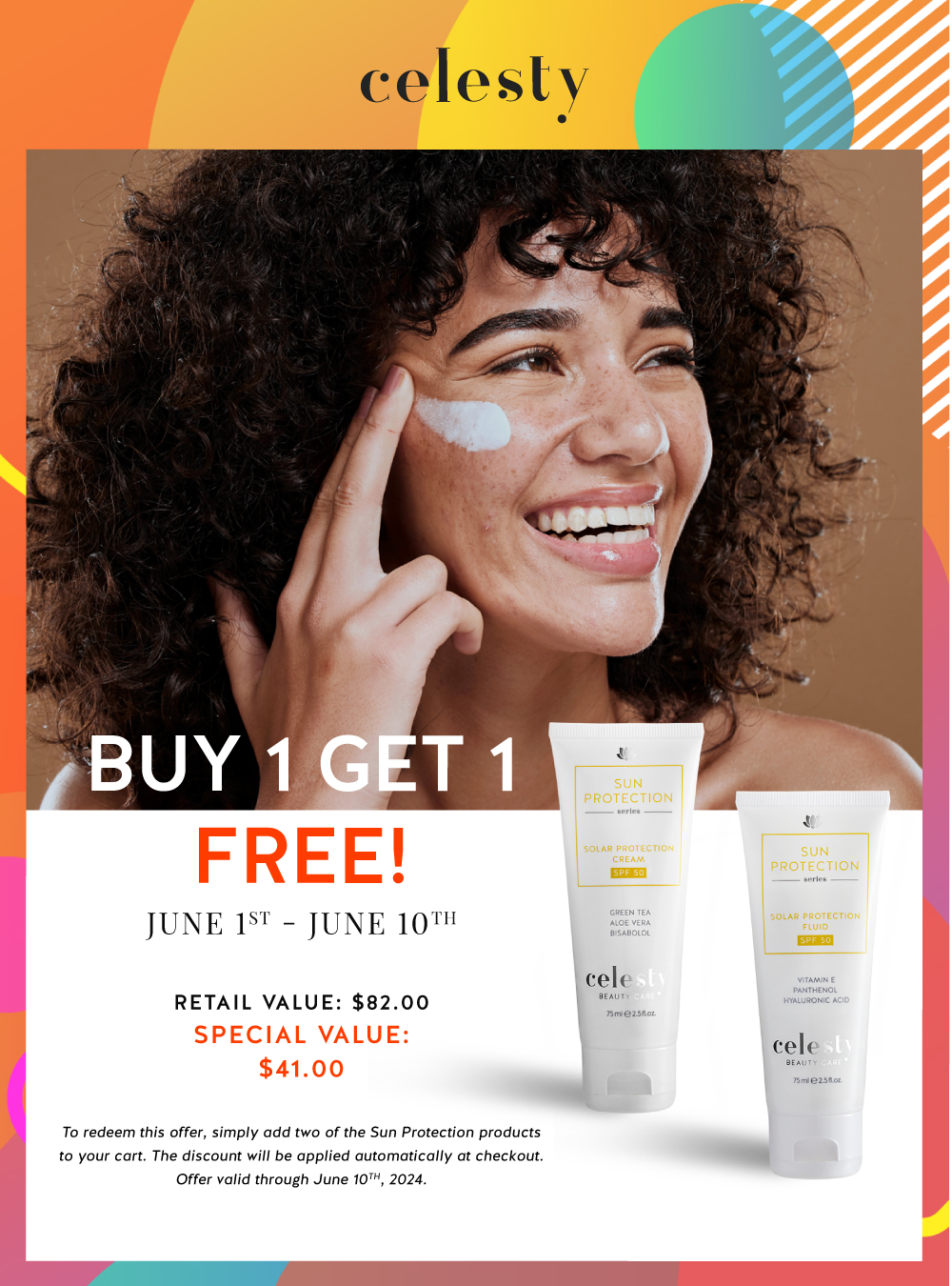 Celesty product catalog protection fluid spf 50
